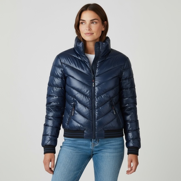 Guess Quilted Puffer Jacket - Picture 1 of 8